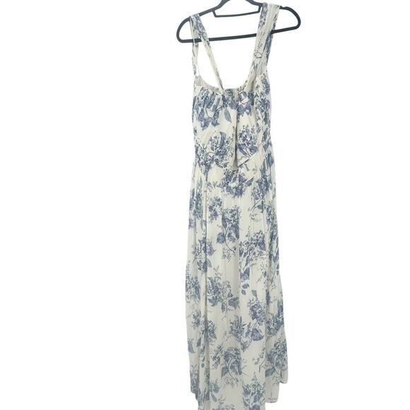 Reformation Jayde Blue Floral Dress Women's Size 18 NWT - Picture 5 of 10